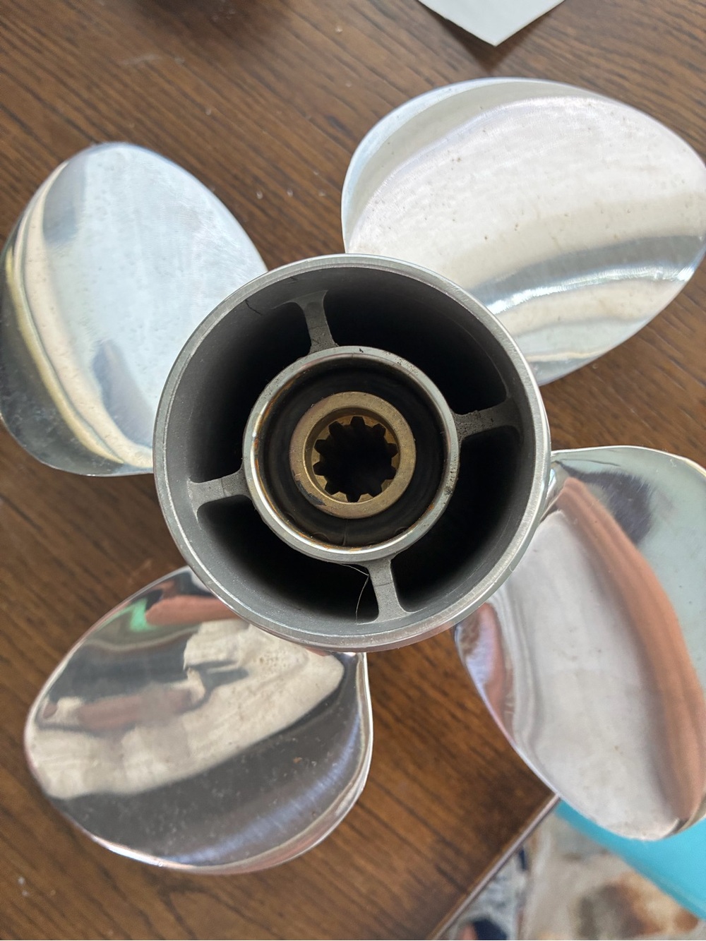 Stainless Steel Boat Propeller - Silver